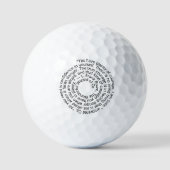 Wizard of Oz courage quote golf ball Golfballen (Voorkant)