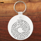 Wizard of Oz courage quote keychain (Voorkant)