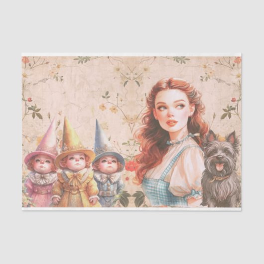 Wizard of Oz Decoupage Tissue Paper Tissuepapier (Voorkant)