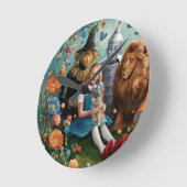 Wizard of Oz - Dorothy, Tinman, vogelverschrikker  Ronde Klok (Hoek)