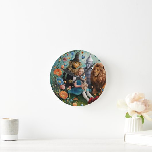 Wizard of Oz - Dorothy, Tinman, vogelverschrikker  Ronde Klok (Huis)