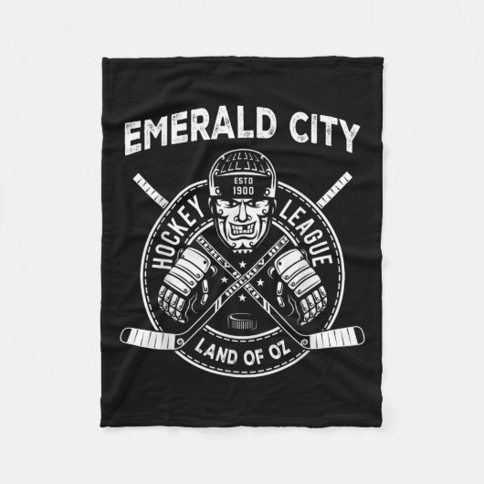 Wizard Of Oz Emerald City Hockey Costume Halloween Fleece Deken (Voorkant)