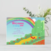 Wizard of OZ Emerald City Slippers Verjaardagsfees Kaart (Staand voorkant)