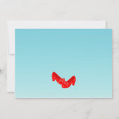 Wizard of OZ Emerald City Slippers Verjaardagsfees Kaart (Achterkant)