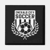 Wizard Of Oz Emerald City Soccer Football Costume  Magneet (Voorkant)