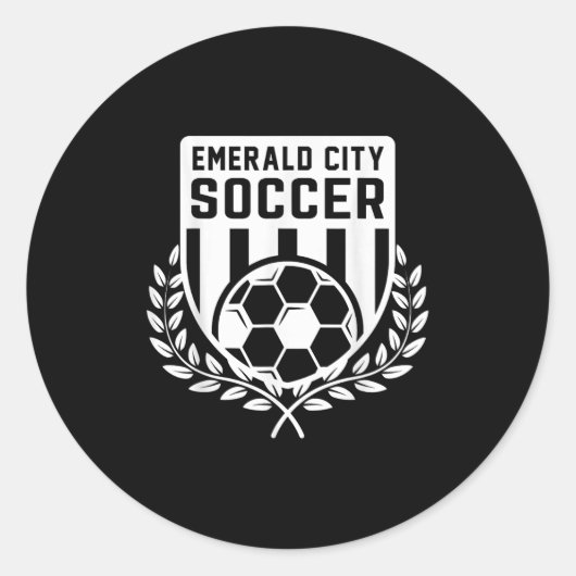 Wizard Of Oz Emerald City Soccer Football Costume  Ronde Sticker (Voorkant)