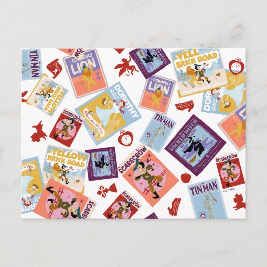 Wizard of Oz™ Karakterprint Worppatroon Briefkaart (Voorkant)