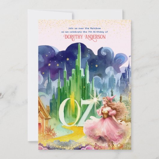 Wizard of Oz Verjaardag Goede Heks Verjaardag Kaart (Voorkant)