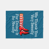 Wizard Of Oz - We Thank You Very Sweetly  Fleece Deken (Voorkant (Horizontaal))