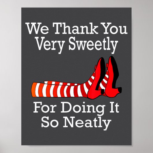 Wizard Of Oz - We Thank You Very Sweetly  Poster (Voorkant)