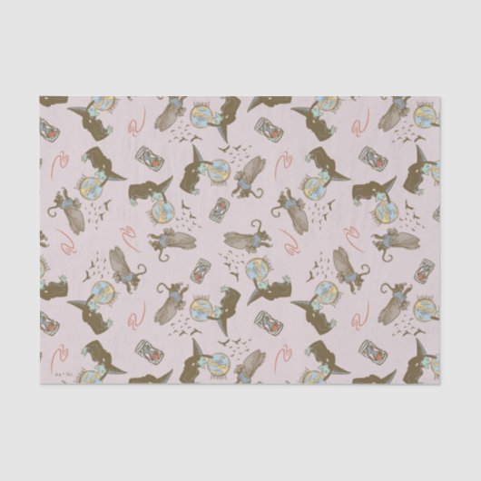 Wizard of Oz™ Wicked Witch™ Crystal Ball Pattern Tissuepapier (Voorkant)