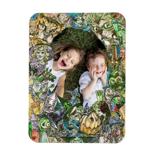 WIZARD OZ MAGNET LIJST + UW KINDEREN FOTO! MAGNEET (Verticaal)