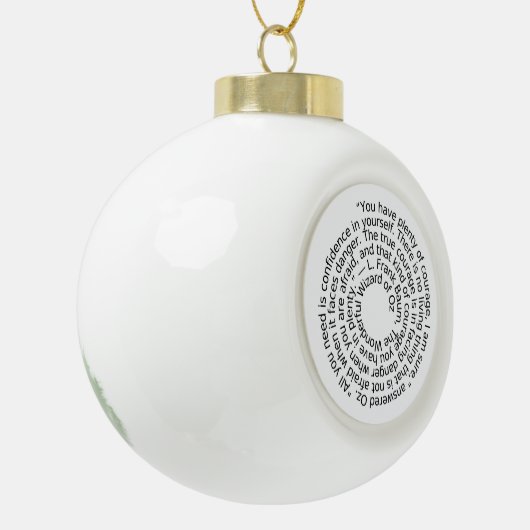 Wizard Oz moed citaat ornament (Links)