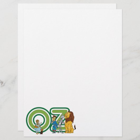 wizard Oz-tekens en tekstletters (Voorkant / Achterkant)