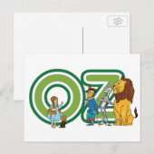 wizard Oz-tekens en tekstletters Briefkaart (Voorkant / Achterkant)