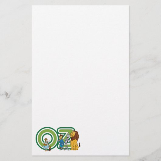  wizard Oz-tekens en tekstletters Briefpapier (Voorkant)