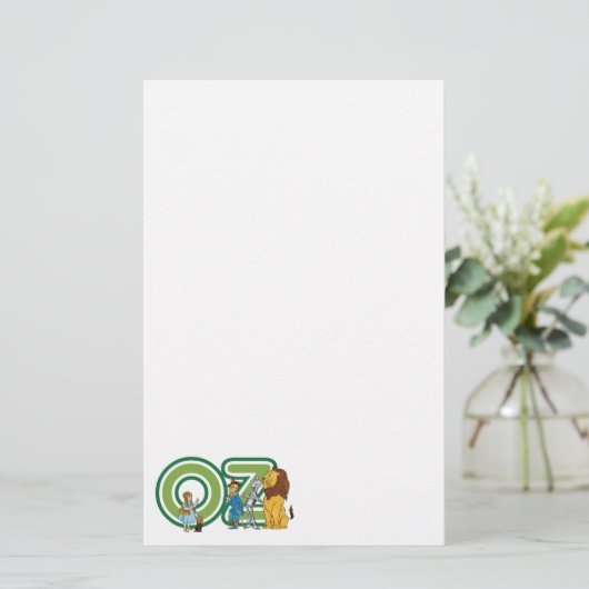  wizard Oz-tekens en tekstletters Briefpapier (Staand voorkant)