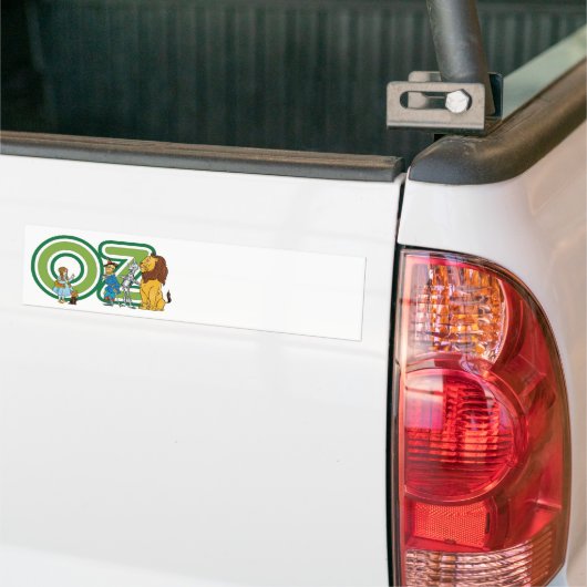 wizard Oz-tekens en tekstletters Bumpersticker (Op Truck)