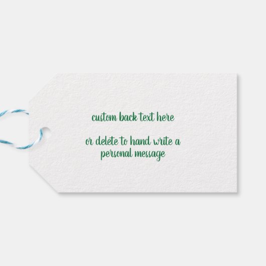  wizard Oz-tekens en tekstletters Cadeaulabel (Achterkant Horizontaal)