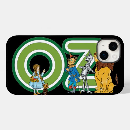  wizard Oz-tekens en tekstletters Case-Mate iPhone Case (Achterkant (horizontaal))