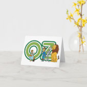 wizard Oz-tekens en tekstletters Kaart (Gele Bloem)