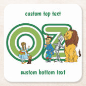 wizard Oz-tekens en tekstletters Kartonnen Onderzetters (Voorkant)