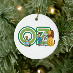 wizard Oz-tekens en tekstletters Keramisch Ornament