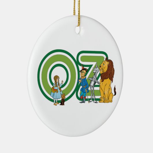 wizard Oz-tekens en tekstletters Keramisch Ornament (Rechts)