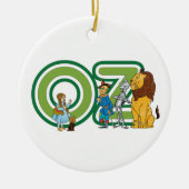 wizard Oz-tekens en tekstletters Keramisch Ornament (Voorkant)