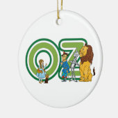 wizard Oz-tekens en tekstletters Keramisch Ornament (Links)