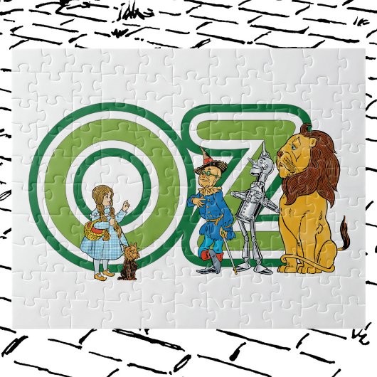 wizard Oz-tekens en tekstletters Legpuzzel