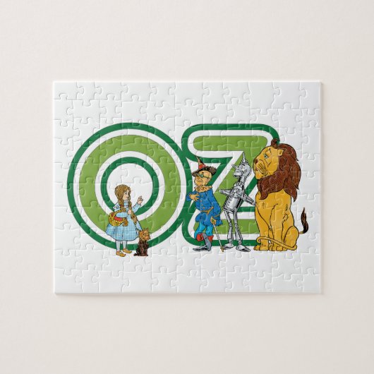 wizard Oz-tekens en tekstletters Legpuzzel (Horizontaal)
