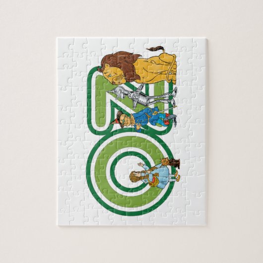  wizard Oz-tekens en tekstletters Legpuzzel (Verticaal)
