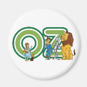 wizard Oz-tekens en tekstletters Magneet (Voorkant)