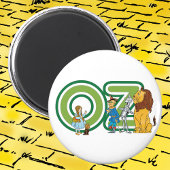wizard Oz-tekens en tekstletters Magneet