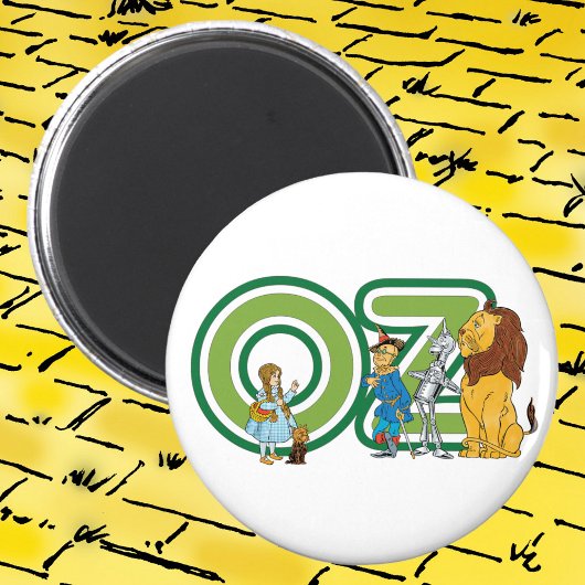 wizard Oz-tekens en tekstletters Magneet