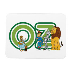 wizard Oz-tekens en tekstletters Magneet