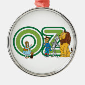 wizard Oz-tekens en tekstletters Metalen Ornament (Voorkant)