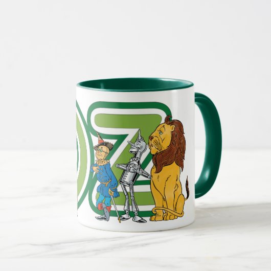  wizard Oz-tekens en tekstletters Mok (Voorkant rechts)