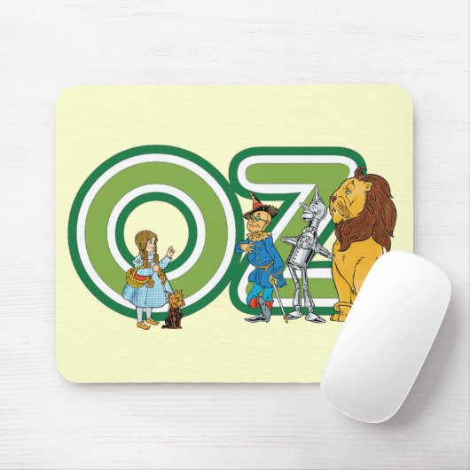 wizard Oz-tekens en tekstletters Muismat (Met muis)