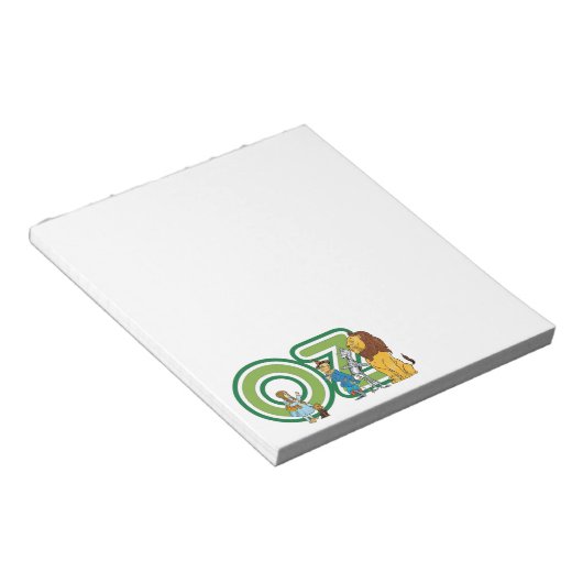  wizard Oz-tekens en tekstletters Notitieblok (Schuin)