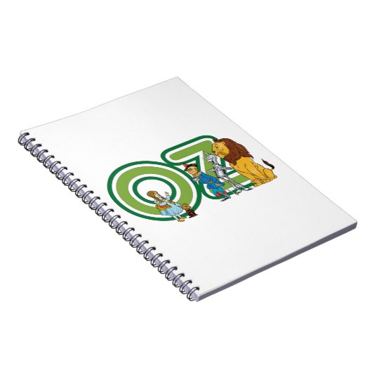  wizard Oz-tekens en tekstletters Notitieboek (Rechterzijde)