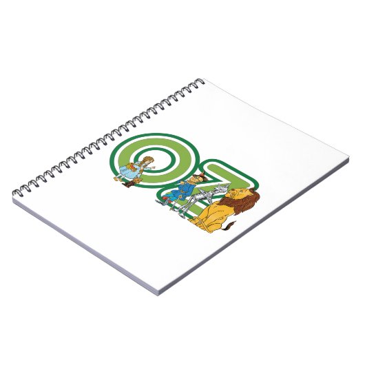 wizard Oz-tekens en tekstletters Notitieboek (Linkerzijde)