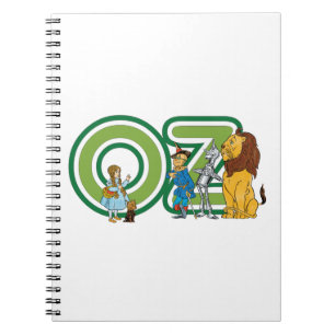 wizard Oz-tekens en tekstletters Notitieboek