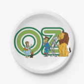 wizard Oz-tekens en tekstletters Papieren Bordje (Voorkant)