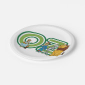 wizard Oz-tekens en tekstletters Papieren Bordje (Gekanteld)