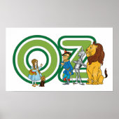 wizard Oz-tekens en tekstletters Poster (Voorkant)