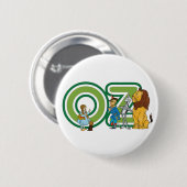  wizard Oz-tekens en tekstletters Ronde Button 5,7 Cm (Voorkant /achterkant)