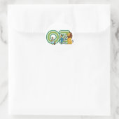 wizard Oz-tekens en tekstletters Ronde Sticker (Tas)
