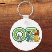 wizard Oz-tekens en tekstletters Sleutelhanger (Voorkant)